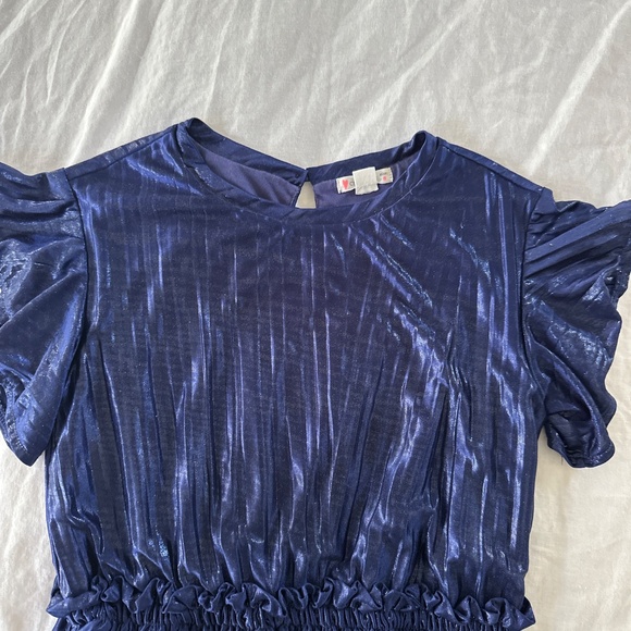 J.Crew Crewcuts Navy Party Dress size 8 - Picture 2 of 6